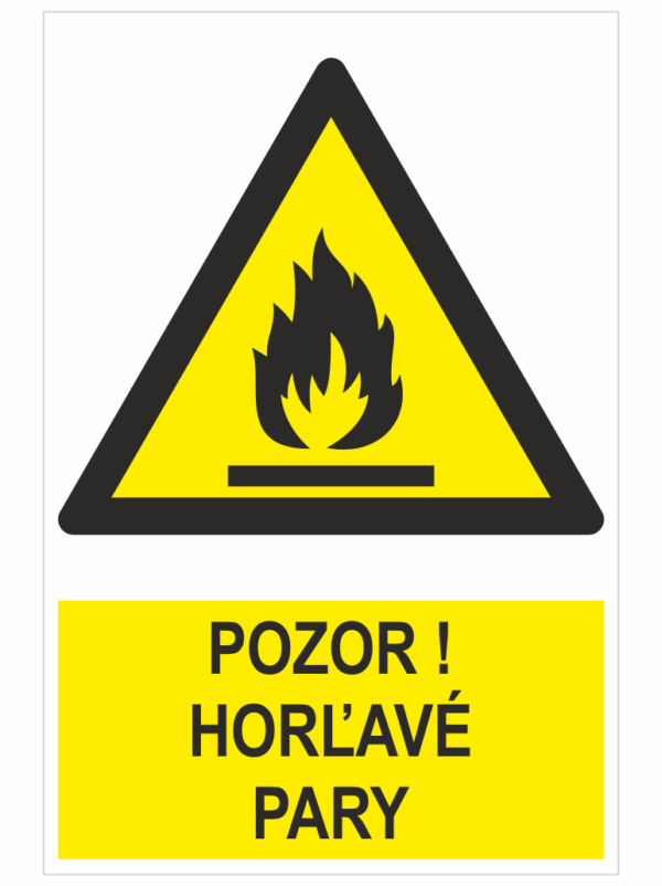 Pozor! Horľavé pary ISO 7010