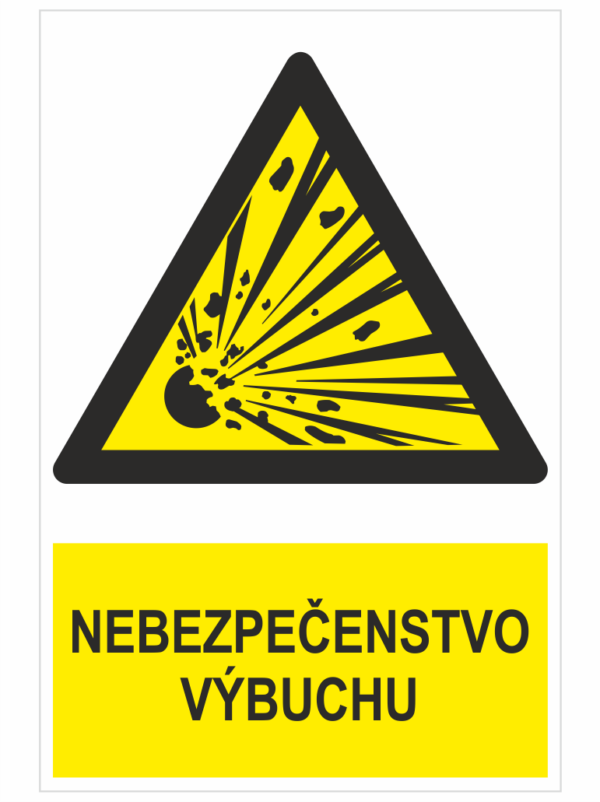 Nebezpečenstvo výbuchu ISO 7010