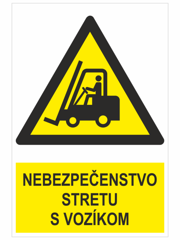 Nebezpečenstvo stretu s vozíkom ISO 7010