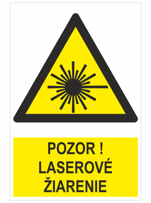 Pozor laserové žiarenie - ISO 7010