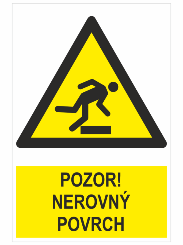 Pozor! Nerovný povrch ISO 7010
