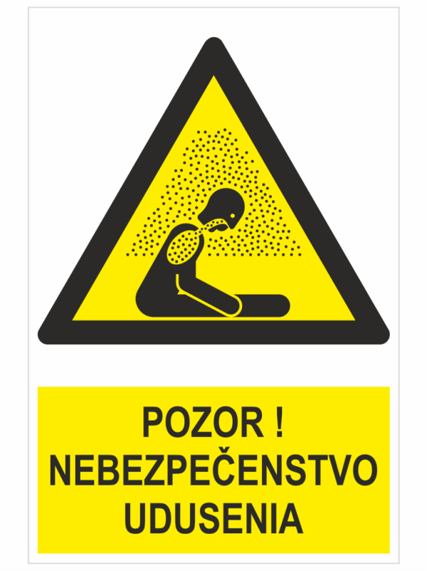 POZOR! Nebezpečenstvo udusenia – ISO 7010