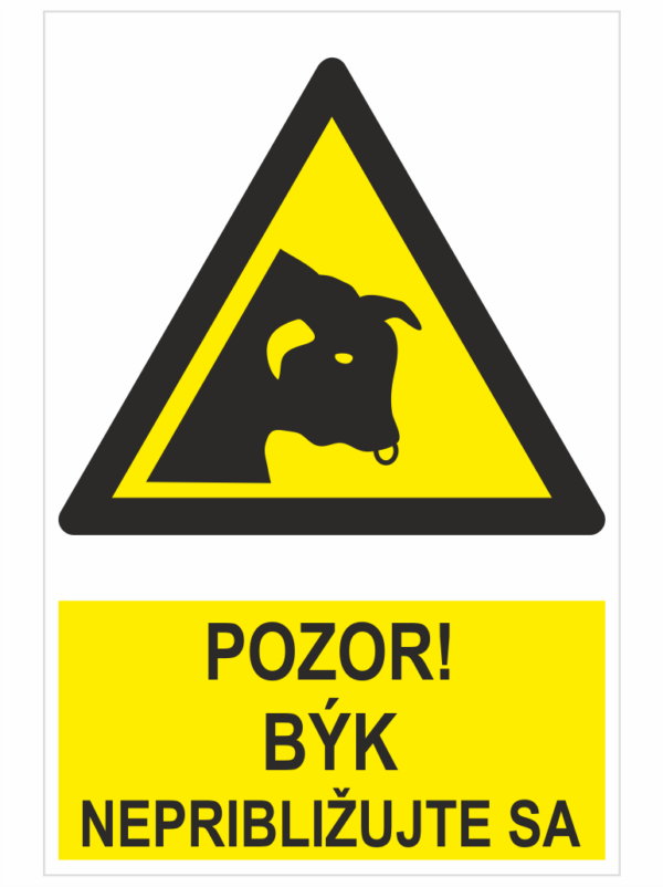 POZOR! BÝK NEPRIBLIŽUJTE SA ISO 7010