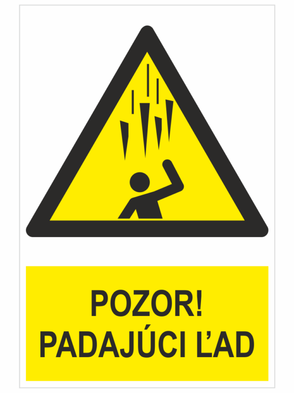 POZOR! Padajúci ľad ISO 7010