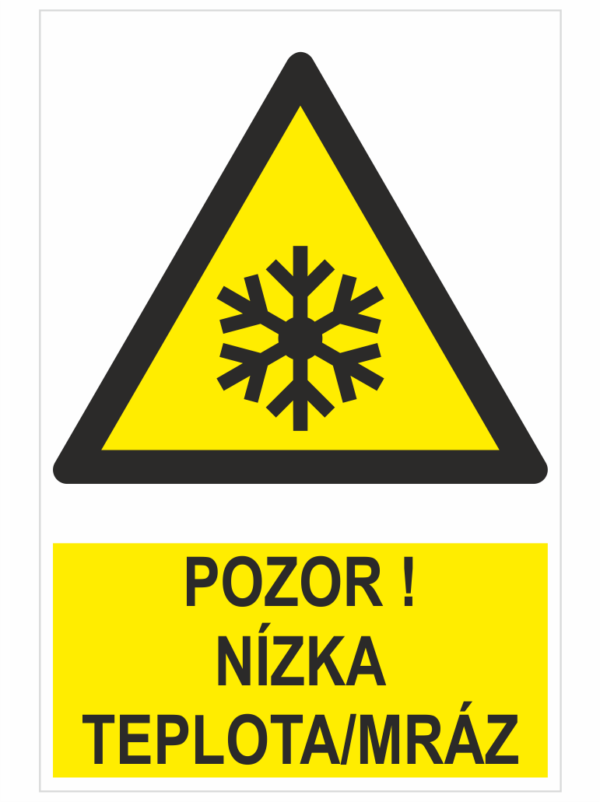 POZOR! NÍZKA TEPLOTA/MRÁZ – ISO 7010