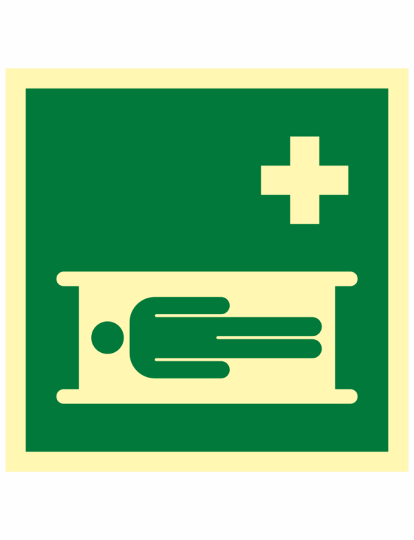 Nosidlá ISO 7010 - fotoluminiscenčné
