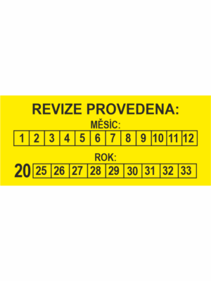 Kontrolné a revízne štítky