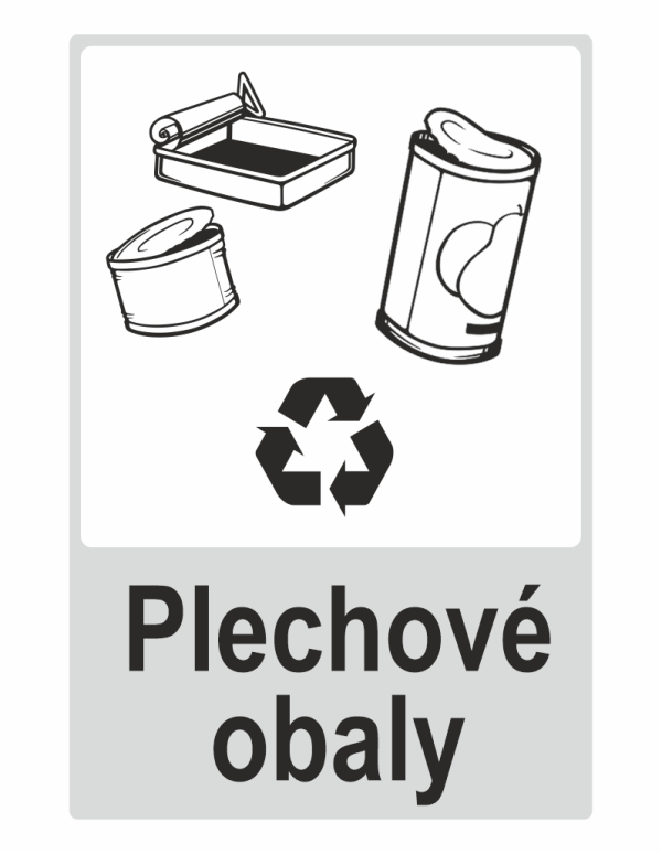 Plechové obaly – separovaný odpad