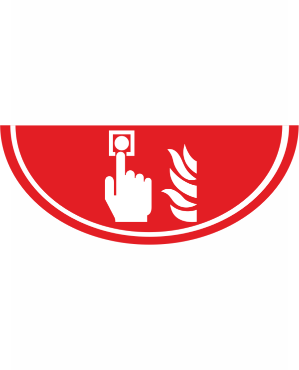 Podlahové označenie zariadenia – HLÁSIČ POŽIAROV