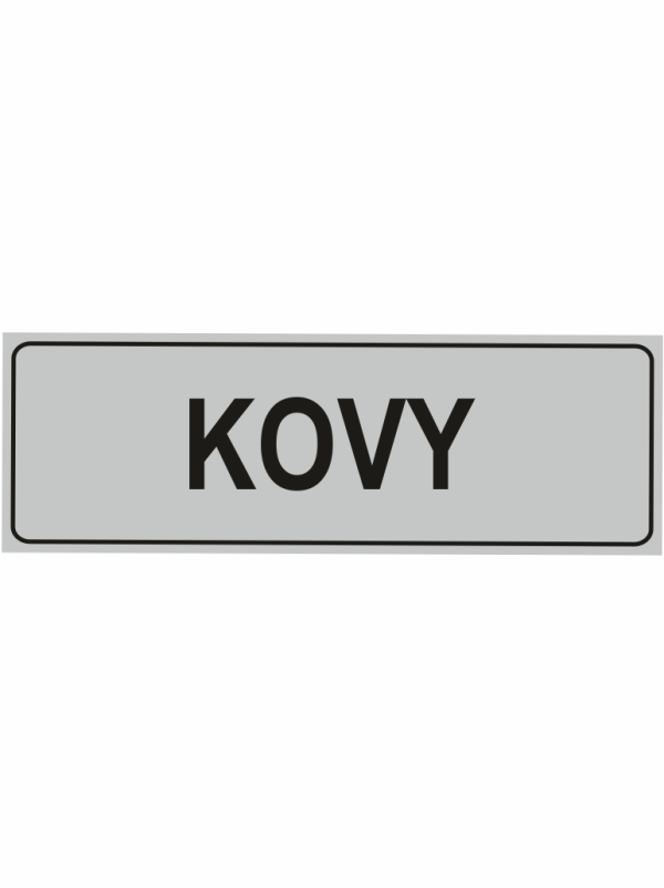 Kovy - text bez symbolu