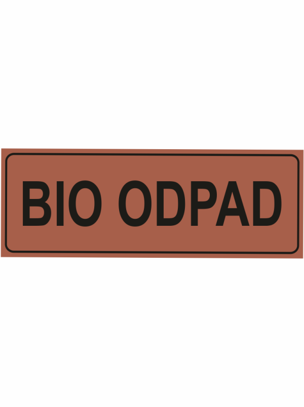 Bio odpad – text bez symbolu