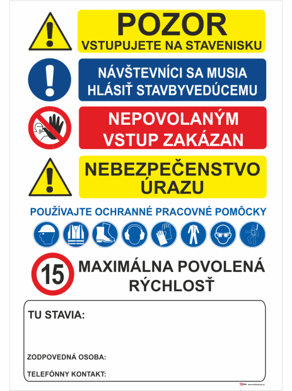 Pozor vstupujete na stavenisko….